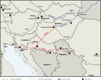 Chart. Volume of oil imported from Russia to Hungary and Slovakia,2020–2023