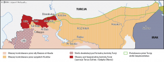 Postulowana przez Turcję strefa bezpieczeństwa w Syrii