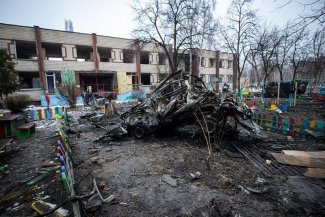 War devastation in Ukraine