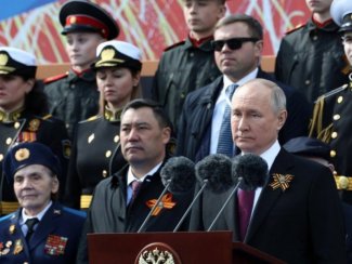 Putin during his speech on 9 May 