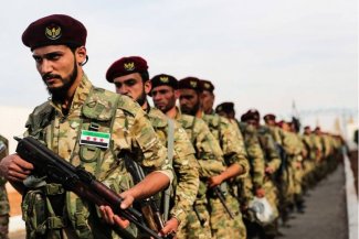 Turkish-backed free Syrian army soldiers