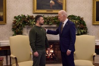 President Volodymyr Zelensky and President  Joe Biden