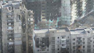 Zniszczony Mariupol; fot. Nexta