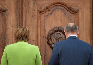 Putin u Merkel w Mesebergu