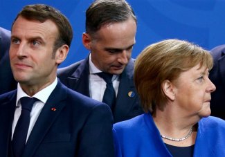 Angela Merkel i prezydent Macron