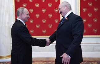 Alaksander Łukaszenka i Władimir Putin