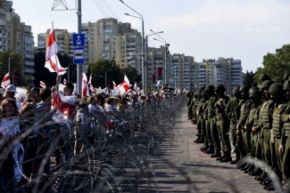 Zdjęcie z protestów z 30 sierpnia 