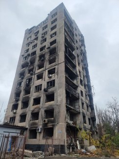 War devastation in Ukraine