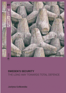 Cover of the OSW Point of view "Sweden’s security. The long way towards total defence"